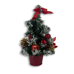 ΧΡΙΣΤΟΥΓΕΝΝΙΑΤΙΚΟ ΔΕΝΤΡΑΚΙ ΜΕ ΚΟΚΚΙΝΑ ΣΤΟΛΙΔΙΑ 40εκ