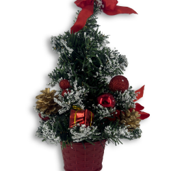 ΧΡΙΣΤΟΥΓΕΝΝΙΑΤΙΚΟ ΔΕΝΤΡΑΚΙ ΜΕ ΚΟΚΚΙΝΑ ΣΤΟΛΙΔΙΑ 40εκ