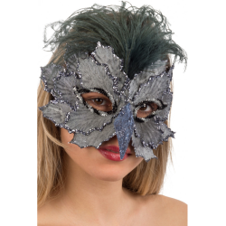 ΑΠΟΚΡΙΑΤΙΚΗ Μάσκα Ματιών Με Ράμφος & Διακοσμημένα Φύλλα