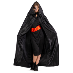 ΚΑΠΑ ΕΝΗΛΙΚΩΝ Ντόμινο Μαύρη Deluxe 155cm