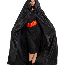 ΚΑΠΑ ΕΝΗΛΙΚΩΝ Ντόμινο Μαύρη Deluxe 155cm