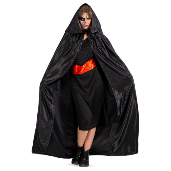 ΚΑΠΑ ΕΝΗΛΙΚΩΝ Ντόμινο Μαύρη Deluxe 155cm