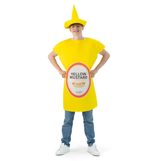 Στολή Μασκότ Ενηλίκων Μουστάρδα