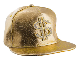 Καπέλο Χρυσό Με Διακοσμητικό Δολάριο