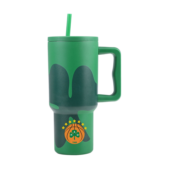ΘΕΡΜΟΣ STRAW TUMBLER XL PANATHINAIKOS BC EDITION 900ml.