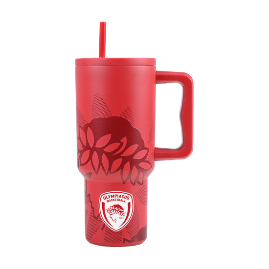 ΘΕΡΜΟΣ STRAW TUMBLER XL OLYMPIACOS BC EDITION 900ml
