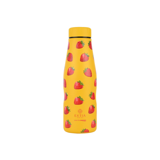 ΘΕΡΜΟΣ TRAVEL FLASK SAVE THE AEGEAN 500ml BERRY BRIGHT.