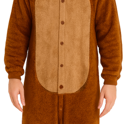 Στολή Μασκότ Ενηλίκων LULU MONSTER ΚΑΦΕ (LARGE)