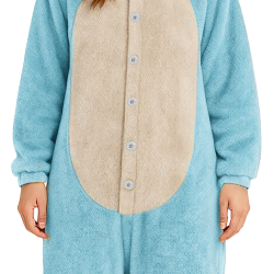 Στολή Μασκότ Ενηλίκων LULU MONSTER BLUE (LARGE)