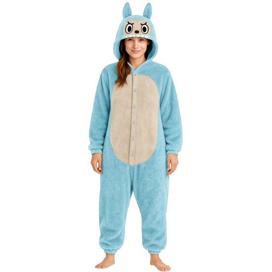 Στολή Μασκότ Ενηλίκων LULU MONSTER BLUE (LARGE)