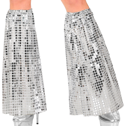 ΓΚΕΤΕΣ 70S DISCO STYLE SILVER LEG WARMERS