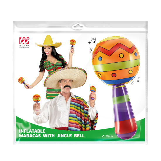 Φουσκωτή Μαράκα με κουδουνάκι 20εκ