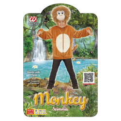 Στολή Ζωάκι Bebe MONKEY IN SOFT PLUSH 104cm (hoodie with mask)