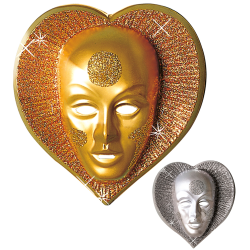 ΑΠΟΚΡΙΑΤΙΚΗ ΔΙΑΚΟΣΜΗΣΗ HEART MASK plastic - 2 colors