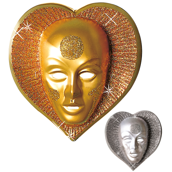 ΑΠΟΚΡΙΑΤΙΚΗ ΔΙΑΚΟΣΜΗΣΗ HEART MASK plastic - 2 colors