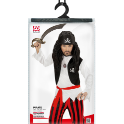 Στολή Παιδική PIRATE 164cm (shirt with vest, pants, belt, headband)