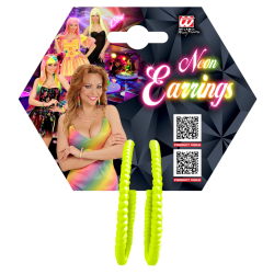 ΑΠΟΚΡΙΑΤΙΚΑ ΣΚΟΥΛΑΡΙΚΙΑ NEON YELLOW EARRINGS