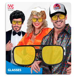 ΑΠΟΚΡΙΑΤΙΚΑ ΓΥΑΛΙΑ THE 90s HIP HOP GLASSES WITH YELOOW LENSES