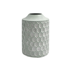 ΜΕΤΑΛΛΙΚΟ ΕΠΙΤΡΑΠΕΖΙΟ ΔΙΑΚΟΣΜΗΤΙΚΟ ΒΑΖΟ Fylliana FL363 ΜΙΝΤ-ΛΕΥΚΟ ΧΡΩΜΑ 20x30εκ