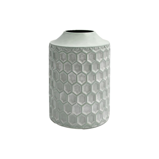 ΜΕΤΑΛΛΙΚΟ ΕΠΙΤΡΑΠΕΖΙΟ ΔΙΑΚΟΣΜΗΤΙΚΟ ΒΑΖΟ Fylliana FL363 ΜΙΝΤ-ΛΕΥΚΟ ΧΡΩΜΑ 20x30εκ