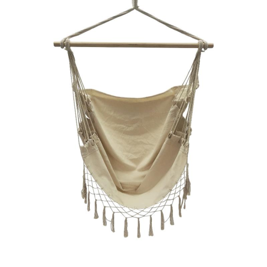 ΚΡΕΜΑΣΤΗ ΚΟΥΝΙΑ-ΑΙΩΡΑ Fylliana Tassel ΜΠΕΖ 120x110εκ