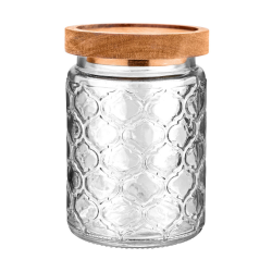 ΔΟΧΕΙΟ ΑΠΟΘΗΚΕΥΣΗΣ ALLURE ΓΥΑΛΙΝΟ 700ml 14x10cm ΑΝΑΓΛΥΦΟ