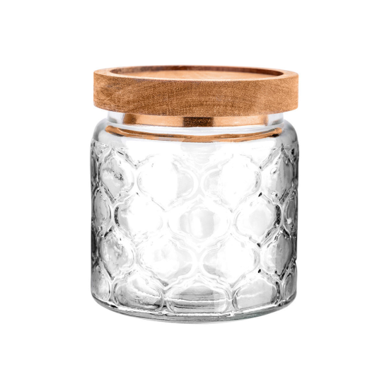 ΔΟΧΕΙΟ ΑΠΟΘΗΚΕΥΣΗΣ ALLURE ΓΥΑΛΙΝΟ 500ml 11x10cm ΑΝΑΓΛΥΦΟ