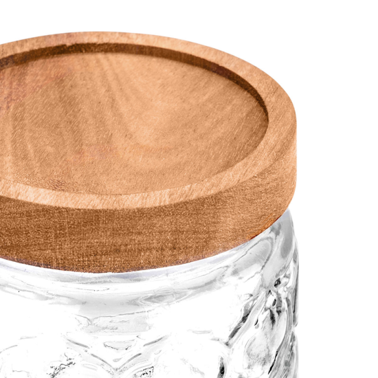 ΔΟΧΕΙΟ ΑΠΟΘΗΚΕΥΣΗΣ ALLURE ΓΥΑΛΙΝΟ 500ml 11x10cm ΑΝΑΓΛΥΦΟ