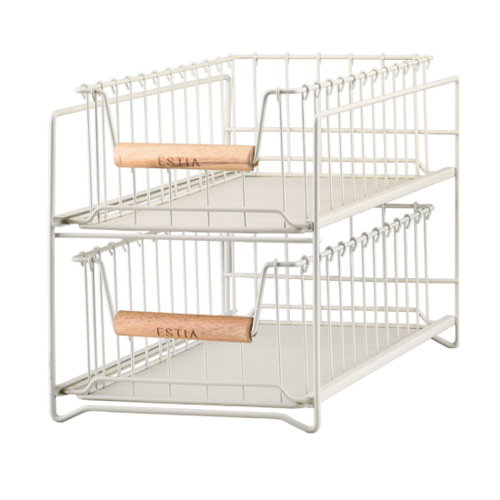 ΚΑΛΑΘΙ ΟΡΓΑΝΩΣΗΣ ALLURE ΜΕΤΑΛΛΙΚΟ 2 ΕΠΙΠΕΔΩΝ ΣΥΡΤΑΡΩΤΟ IVORY