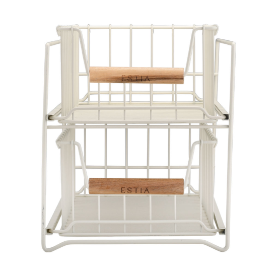 ΚΑΛΑΘΙ ΟΡΓΑΝΩΣΗΣ ALLURE ΜΕΤΑΛΛΙΚΟ 2 ΕΠΙΠΕΔΩΝ ΣΥΡΤΑΡΩΤΟ IVORY