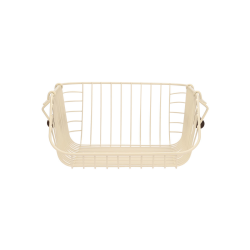 ΚΑΛΑΘΙ ΟΡΓΑΝΩΣΗΣ ALLURE ΜΕΤΑΛΛΙΚΟ 26.5x29.5x16cm ΣΤΟΙΒΑΖΟΜΕΝΟ IVORY