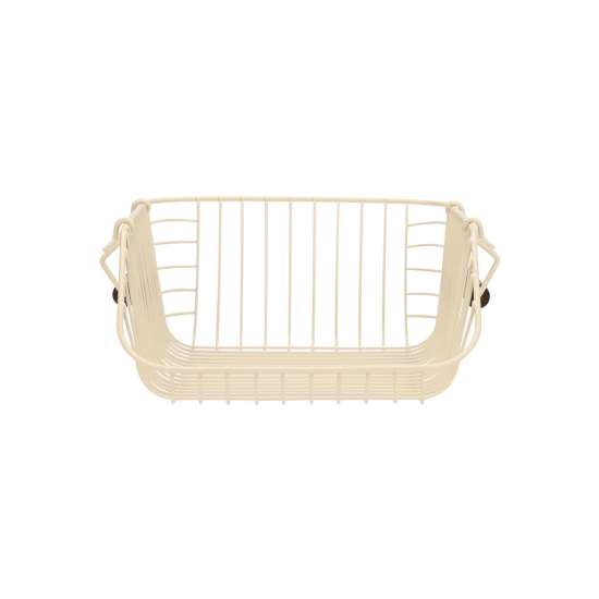 ΚΑΛΑΘΙ ΟΡΓΑΝΩΣΗΣ ALLURE ΜΕΤΑΛΛΙΚΟ 26.5x29.5x16cm ΣΤΟΙΒΑΖΟΜΕΝΟ IVORY