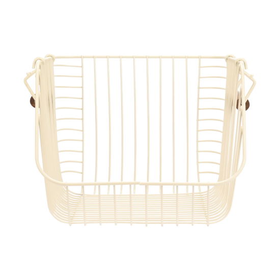 ΚΑΛΑΘΙ ΟΡΓΑΝΩΣΗΣ ALLURE ΜΕΤΑΛΛΙΚΟ 26.5x29.5x21.5cm ΣΤΟΙΒΑΖΟΜΕΝΟ IVORY