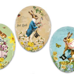 ΑΥΓΟ ΧΑΡΤΙΝΟ ΑΝΟΙΓΟΜΕΝΟ BUNNY MAIL 15cm 3ΣΧΔ