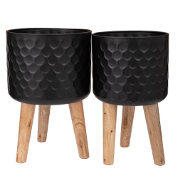 ΔΙ ΜΑΥΡΗ ΜΕΤΑΛΛΙΚΗ ΓΛΑΣΤΡΟΘΗΚΗ ΜΕ ΞΥΛΙΝΑ ΠΟΔΙΑ ΜΕΓΑΛΗ 28Χ43ΕΚ