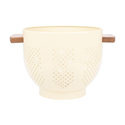 ΣΟΥΡΩΤΗΡΙ ΖΥΜΑΡΙΚΩΝ ALLURE ΑΝΟΞΕΙΔΩΤΟ 22cm ΜΕ ΞΥΛΙΝΕΣ ΛΑΒΕΣ IVORY