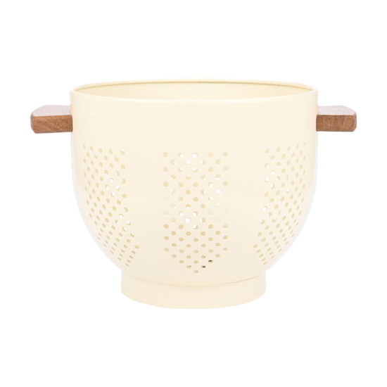 ΣΟΥΡΩΤΗΡΙ ΖΥΜΑΡΙΚΩΝ ALLURE ΑΝΟΞΕΙΔΩΤΟ 22cm ΜΕ ΞΥΛΙΝΕΣ ΛΑΒΕΣ IVORY