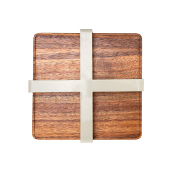 ΧΑΡΤΟΠΕΤΣΕΤΟΘΗΚΗ ΤΕΤΡΑΓΩΝΗ ALLURE ΜΕΤΑΛΛΙΚΗ IVORY