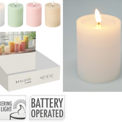 ΚΕΡΙ LED 100MM 4Σχδ ΧΡΩΜΑ