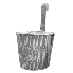 Γλαστράκι-Κασπώ Κρεμαστό Μεταλλικό Flowers & Garden Ø16x14xcm