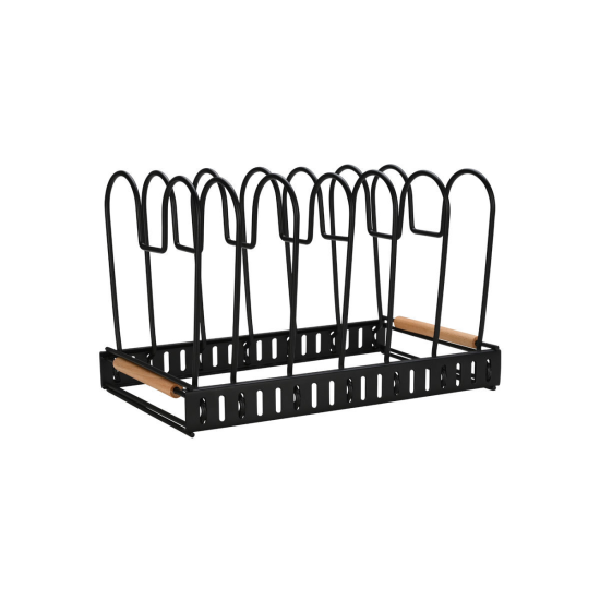 ΘΗΚΗ ΜΕ ΔΙΑΧΩΡΙΣΤΙΚΑ BAMBOO ESSENTIALS ΜΕΤΑΛΛΙΚΗ ΜΕ ΧΕΡΟΥΛΙ 30.5x17.7x19cm ΜΑΥΡΗ