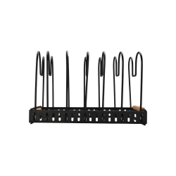 ΘΗΚΗ ΜΕ ΔΙΑΧΩΡΙΣΤΙΚΑ BAMBOO ESSENTIALS ΜΕΤΑΛΛΙΚΗ ΜΕ ΧΕΡΟΥΛΙ 30.5x17.7x19cm ΜΑΥΡΗ