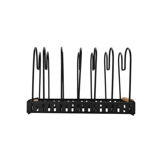 ΘΗΚΗ ΜΕ ΔΙΑΧΩΡΙΣΤΙΚΑ BAMBOO ESSENTIALS ΜΕΤΑΛΛΙΚΗ ΜΕ ΧΕΡΟΥΛΙ 30.5x17.7x19cm ΜΑΥΡΗ