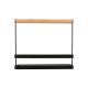 ΘΗΚΗ ΟΡΓΑΝΩΣΗΣ BAMBOO ESSENTIALS ΜΕ ΧΕΡΟΥΛΙ 24x10.5x21.3cm ΜΕΤΑΛΛΙΚΗ ΜΑΥΡΗ