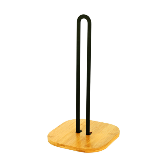 ΒΑΣΗ ΓΙΑ ΡΟΛΟ ΚΟΥΖΙΝΑΣ BAMBOO ESSENTIALS ΜΕΤΑΛΛΙΚΗ 16x16x31.3cm