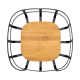 ΦΡΟΥΤΙΕΡΑ BAMBOO ESSENTIALS ΜΕΤΑΛΛΙΚΗ 24x24x12.7cm ΜΑΥΡΗ