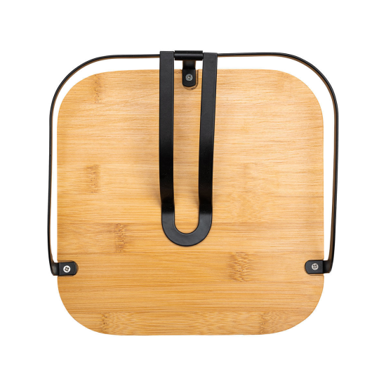 ΧΑΡΤΟΠΕΤΣΕΤΟΘΗΚΗ BAMBOO ESSENTIALS ΤΕΤΡΑΓΩΝΗ ΜΕΤΑΛΛΙΚΗ