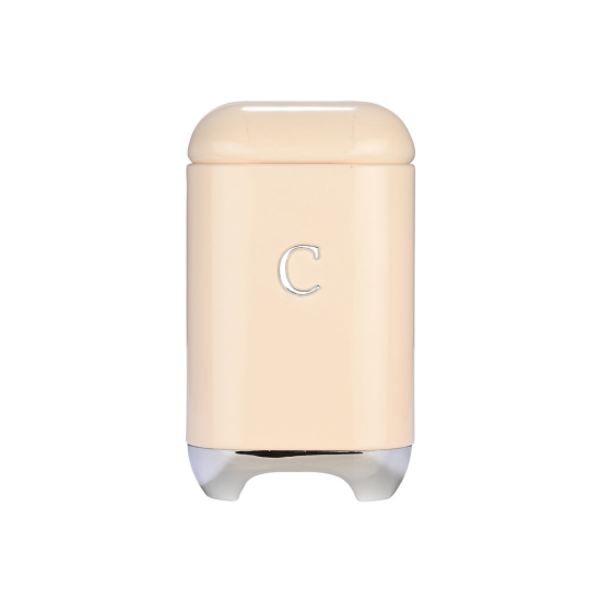 ΔΟΧΕΙΟ ΓΙΑ ΚΑΦΕ EPOQUE ΜΕΤΑΛΛΙΚΟ 11x18.8cm ΚΡΕΜ