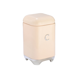 ΔΟΧΕΙΟ ΓΙΑ ΚΑΦΕ EPOQUE ΜΕΤΑΛΛΙΚΟ 11x18.8cm ΚΡΕΜ