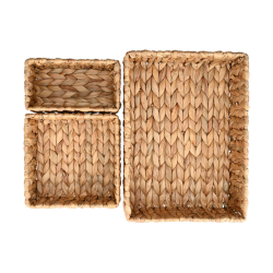 ΚΑΛΑΘΙΑ ΑΠΟΘΗΚΕΥΣΗΣ & ΟΡΓΑΝΩΣΗΣ FLORANA ΣΕΤ 3 ΤΜΧ. 36×26×10cm - 20×20×8.5cm - 20×11×8.5cm